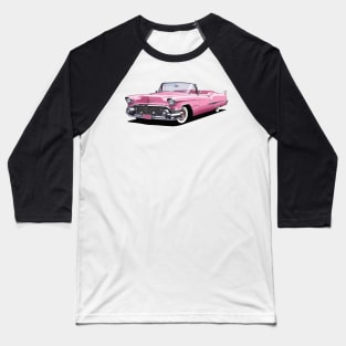 Pink Classic Barbie Car Baseball T-Shirt